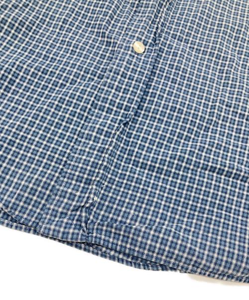 POLO RALPH LAUREN（ポロ・ラルフローレン）POLO RALPH LAUREN (ポロ・ラルフローレン) 【古着】ポニー刺繍半袖チェックシャツ スカイブルー サイズ:XLTの古着・服飾アイテム