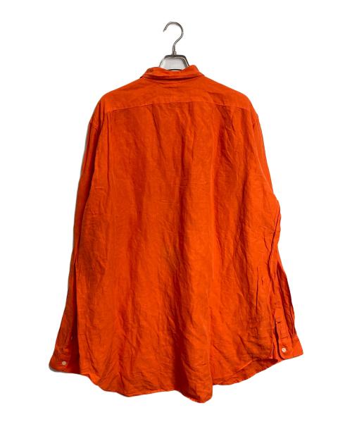POLO RALPH LAUREN（ポロ・ラルフローレン）POLO RALPH LAUREN (ポロ・ラルフローレン) 【古着】リネンシルクシャツ オレンジ サイズ:2XLの古着・服飾アイテム