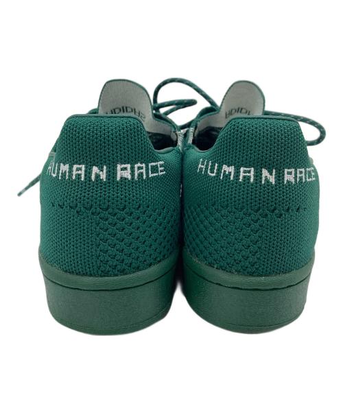 adidas（アディダス）adidas (アディダス) Pharrell Williams (ファレルウィリアムス) スーパースター プライムニット　Superstar Primeknit 　ローカットスニーカー グリーン サイズ:28cmの古着・服飾アイテム