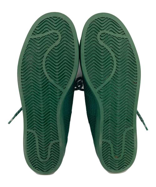 adidas（アディダス）adidas (アディダス) Pharrell Williams (ファレルウィリアムス) スーパースター プライムニット　Superstar Primeknit 　ローカットスニーカー グリーン サイズ:28cmの古着・服飾アイテム