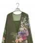 Ameri (アメリ) AMERI UND 2WAY DARIA V NECK /転写ワンピース 長袖ワンピース　ノースリーブワンピース グリーン サイズ:S：14000円