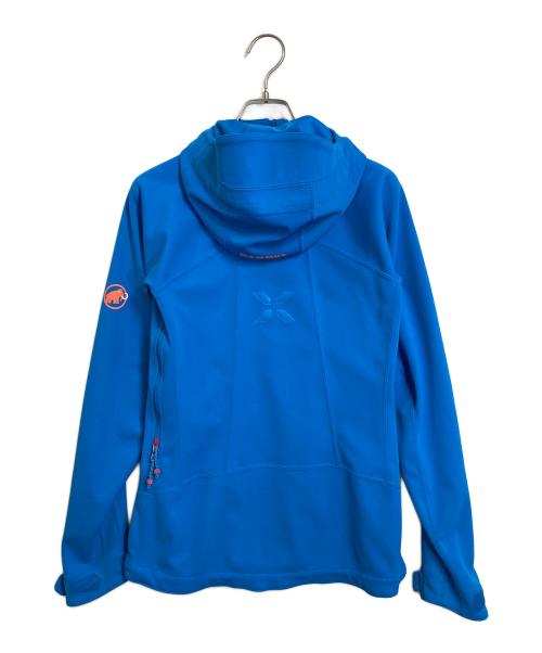 MAMMUT（マムート）MAMMUT (マムート) アイガーエクストリーム　ソフトシェルマウンテンパーカー　アウター　ライトアウター　スポーツ　アウトドア ブルー×レッド サイズ:Sの古着・服飾アイテム
