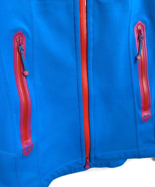 MAMMUT（マムート）MAMMUT (マムート) アイガーエクストリーム　ソフトシェルマウンテンパーカー　アウター　ライトアウター　スポーツ　アウトドア ブルー×レッド サイズ:Sの古着・服飾アイテム