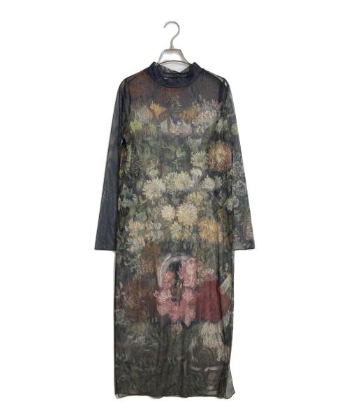 Ameri（アメリ）AMERI (アメリ) THE MET (ザメット) SHEER DRESS ブラック サイズ:Sの古着・服飾アイテム