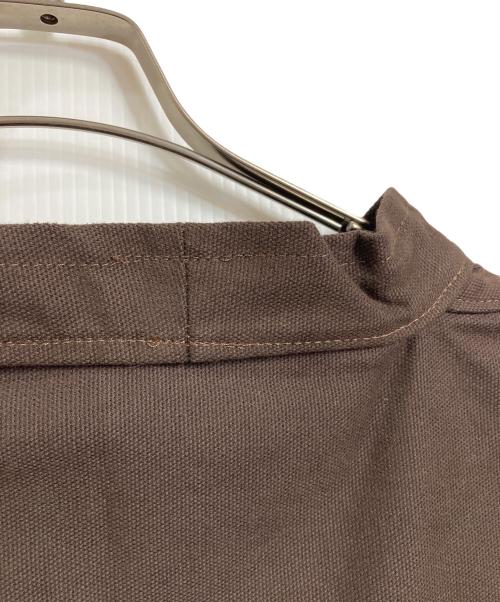 NEWLYN SMOCKS（ニューリンスモック）Newlyn Smocks (ニューリンスモック) フィッシャーマンズ スモック　イギリス製 ブラウン サイズ:Mの古着・服飾アイテム
