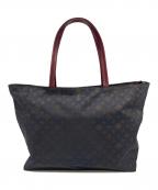 russetラシット）の古着「ナイロンモノグラムトートバッグ　日本製」｜ネイビー