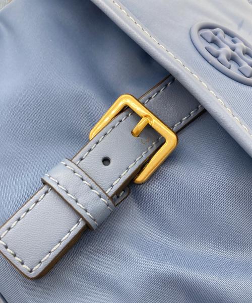 TORY BURCH（トリーバーチ）TORY BURCH (トリーバーチ) ナイロンショルダーバッグ　ハンドバッグ　2WAYバッグ ブルー サイズ:実寸参照の古着・服飾アイテム