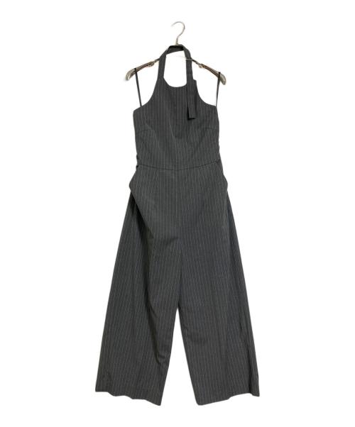 MAISON SPECIAL（メゾンスペシャル）MAISON SPECIAL (メゾンスペシャル) オールインワン　American Sleeve Stripe Jumpsuit アメリカンスリーブストライプジャンプスーツ グレー サイズ:38の古着・服飾アイテム