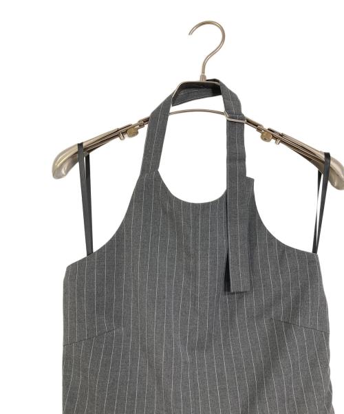 MAISON SPECIAL（メゾンスペシャル）MAISON SPECIAL (メゾンスペシャル) オールインワン　American Sleeve Stripe Jumpsuit アメリカンスリーブストライプジャンプスーツ グレー サイズ:38の古着・服飾アイテム