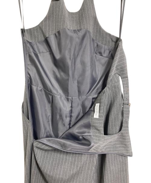 MAISON SPECIAL（メゾンスペシャル）MAISON SPECIAL (メゾンスペシャル) オールインワン　American Sleeve Stripe Jumpsuit アメリカンスリーブストライプジャンプスーツ グレー サイズ:38の古着・服飾アイテム