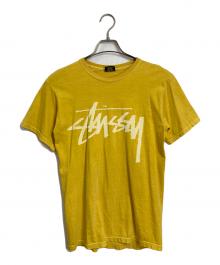 stussy（ステューシー）の古着「ロゴTシャツ　Tシャツ　TEE  半袖カットソー　メキシコ製」｜イエロー