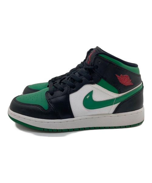 NIKE（ナイキ）NIKE (ナイキ) GS AIR JORDAN 1 MID エアジョーダン1 ミッド GREEN TOE サイズ:24.5cmの古着・服飾アイテム