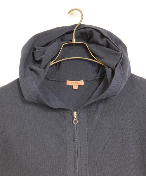 TOCCA（トッカ）TOCCA (トッカ) WHALEロングカーディガン　ニットワンピース ネイビー サイズ:XSの古着・服飾アイテム