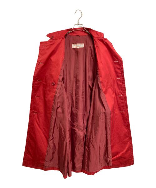 Yves Saint Laurent（イヴサンローラン）Yves Saint Laurent (イヴサンローラン) トレンチコート　アウター　ライトアウター レッド サイズ:Mの古着・服飾アイテム