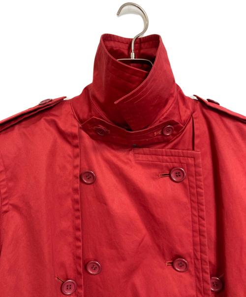Yves Saint Laurent（イヴサンローラン）Yves Saint Laurent (イヴサンローラン) トレンチコート　アウター　ライトアウター レッド サイズ:Mの古着・服飾アイテム