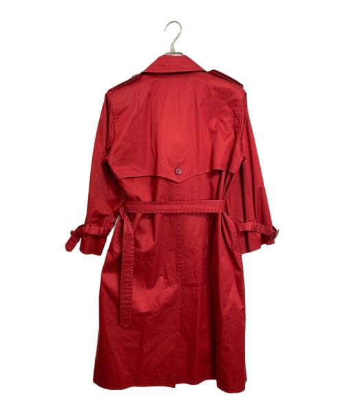 Yves Saint Laurent（イヴサンローラン）Yves Saint Laurent (イヴサンローラン) トレンチコート　アウター　ライトアウター レッド サイズ:Mの古着・服飾アイテム