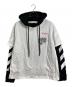 OFFWHITE（オフホワイト）の古着「レイヤードパーカー」｜ブラック×ホワイト