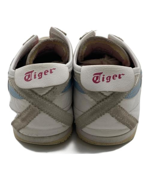 Onitsuka Tiger（オニツカタイガー）Onitsuka Tiger (オニツカタイガー) ローカットスニーカー ホワイト×ブルー サイズ:US6の古着・服飾アイテム