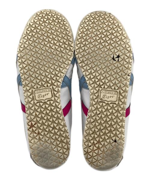 Onitsuka Tiger（オニツカタイガー）Onitsuka Tiger (オニツカタイガー) ローカットスニーカー ホワイト×ブルー サイズ:US6の古着・服飾アイテム
