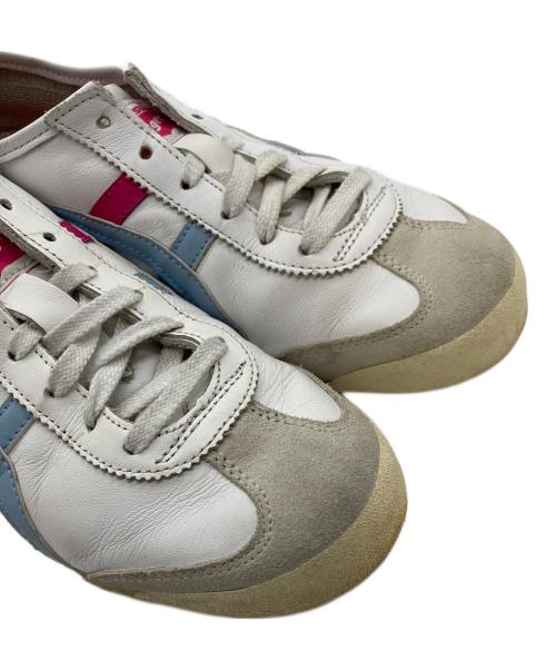 Onitsuka Tiger（オニツカタイガー）Onitsuka Tiger (オニツカタイガー) ローカットスニーカー ホワイト×ブルー サイズ:US6の古着・服飾アイテム