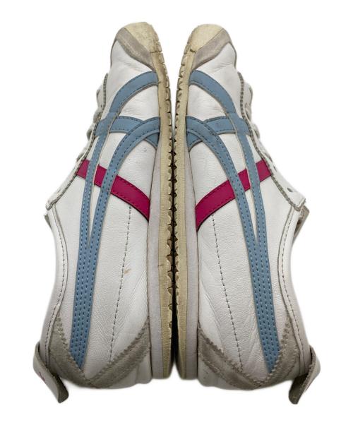 Onitsuka Tiger（オニツカタイガー）Onitsuka Tiger (オニツカタイガー) ローカットスニーカー ホワイト×ブルー サイズ:US6の古着・服飾アイテム