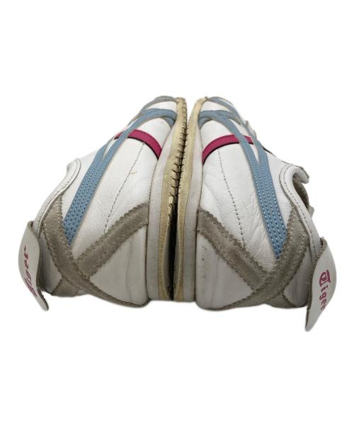 Onitsuka Tiger（オニツカタイガー）Onitsuka Tiger (オニツカタイガー) ローカットスニーカー ホワイト×ブルー サイズ:US6の古着・服飾アイテム