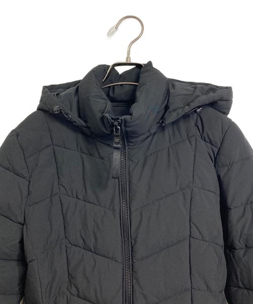 Calvin Klein（カルバンクライン）Calvin Klein (カルバンクライン) SHIMMER INFINITE WARMTH PUFFER COAT  パッファーコート　中綿コート　ミドル丈 ブラック サイズ:Sの古着・服飾アイテム