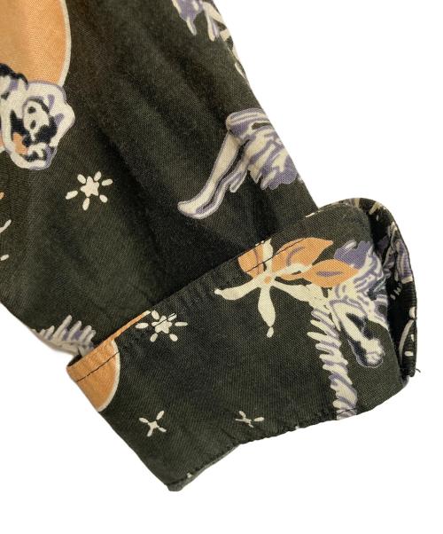 MADISON BLUE（マディソンブルー）MADISON BLUE (マディソンブルー) Ron Herman (ロンハーマン) シャツ　総柄シャツ　長袖シャツ　レーヨン混シャツ　日本製 ブラウン サイズ:01の古着・服飾アイテム