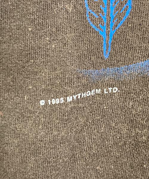 Hanes（ヘインズ）Hanes (ヘインズ) 【古着】Led zeppelin zoso ツアーTシャツ レッド・ツェッペリン スワンソング T シャツ　1995 MYTHGEM LTD コピーライター有  USA製 ブラック サイズ:Lの古着・服飾アイテム