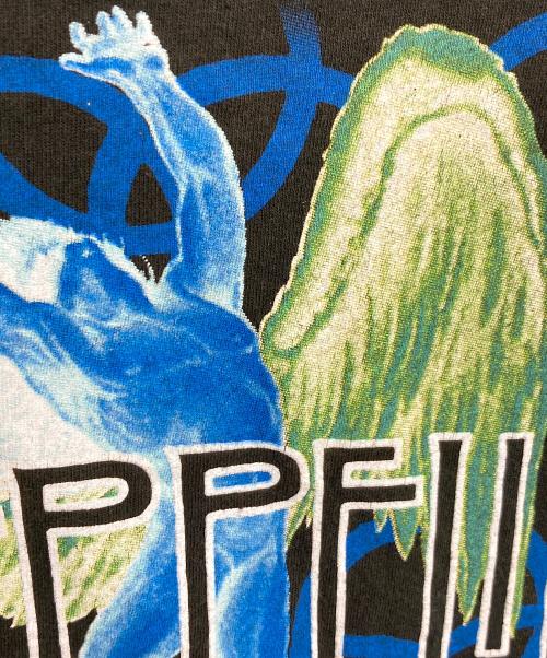 Hanes（ヘインズ）Hanes (ヘインズ) 【古着】Led zeppelin zoso ツアーTシャツ レッド・ツェッペリン スワンソング T シャツ　1995 MYTHGEM LTD コピーライター有  USA製 ブラック サイズ:Lの古着・服飾アイテム