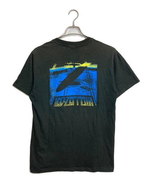 Hanes（ヘインズ）Hanes (ヘインズ) 【古着】Led zeppelin zoso ツアーTシャツ レッド・ツェッペリン スワンソング T シャツ　1995 MYTHGEM LTD コピーライター有  USA製 ブラック サイズ:Lの古着・服飾アイテム