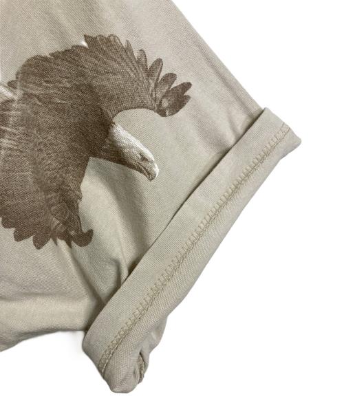 GILDAN（ギルダン）GILDAN (ギルダン) 【古着】90’S両面プリント Montreal Canada  1999 PETER KULL  半袖　Tシャツ　90年代　鳥 ベージュ サイズ:XLの古着・服飾アイテム