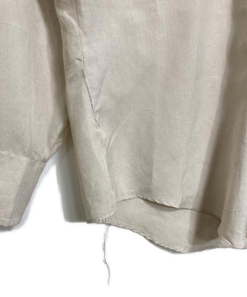 Sears（シアーズ）Sears (シアーズ) 【古着】70’Sポリナイロンシャツ ドレスシャツ　無地　長袖シャツ　70年代 ベージュ サイズ:15 1/2 32-33の古着・服飾アイテム