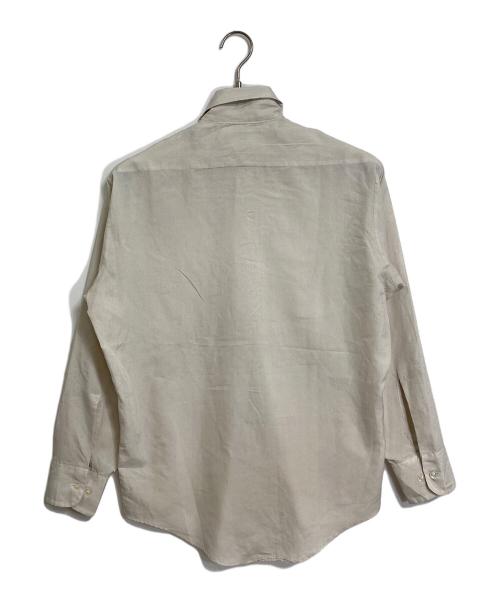 Sears（シアーズ）Sears (シアーズ) 【古着】70’Sポリナイロンシャツ ドレスシャツ　無地　長袖シャツ　70年代 ベージュ サイズ:15 1/2 32-33の古着・服飾アイテム