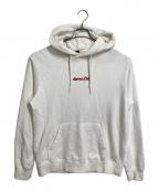 AVIREXアヴィレックス）の古着「マリリンモンローパーカー　フーディ　ロゴ刺繍パーカー」｜アイボリー