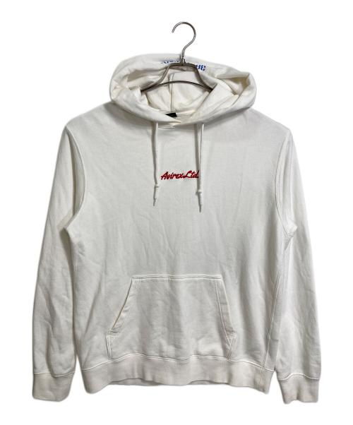 AVIREX（アヴィレックス）AVIREX (アヴィレックス) マリリンモンローパーカー　フーディ　ロゴ刺繍パーカー アイボリー サイズ:Mの古着・服飾アイテム