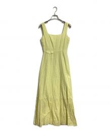 Paloma Wool（パロマウール）の古着「ノースリーブワンピース　ロングワンピース　コットンワンピース　インド製」｜イエロー