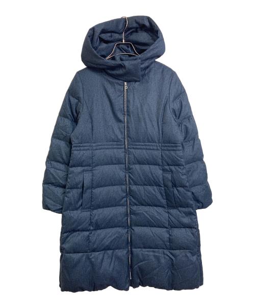KUMIKYOKU（クミキョク）KUMIKYOKU (クミキョク) 洗える ライトタフタロングダウン　ロングダウンコート　ダウンコート　ロングコート ネイビー サイズ:S2の古着・服飾アイテム