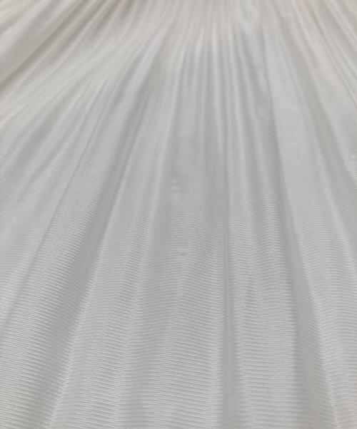 PLEATS PLEASE（プリーツプリーズ）PLEATS PLEASE (プリーツプリーズ) プリーツノースリーブブラウス　デザインブラウス ホワイト サイズ:3の古着・服飾アイテム
