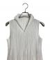 PLEATS PLEASE (プリーツプリーズ) プリーツノースリーブブラウス　デザインブラウス ホワイト サイズ:3：13000円