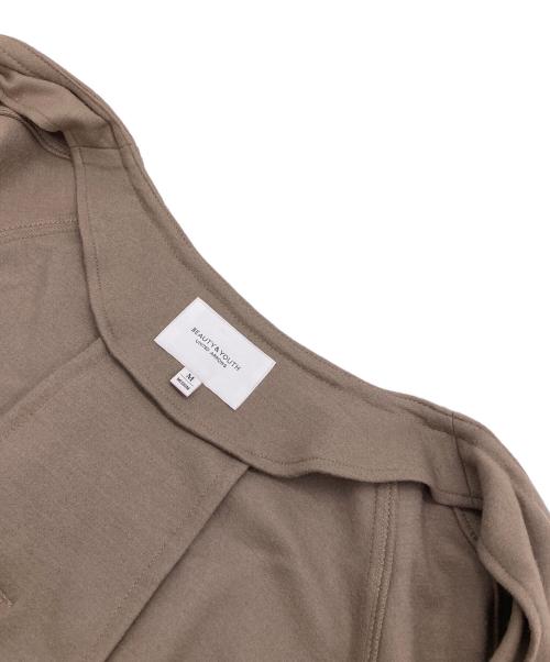 BEAUTY&YOUTH（ビューティーアンドユース）BEAUTY&YOUTH (ビューティーアンドユース) バックタックスリット ロングコート ブラウン サイズ:Mの古着・服飾アイテム