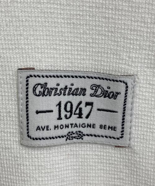 Dior（ディオール）Dior (ディオール) ハイネック ボックスロゴ 半袖シャツ　半袖カットソー　イタリア製　国内代理店表記あり ホワイト サイズ:Sの古着・服飾アイテム