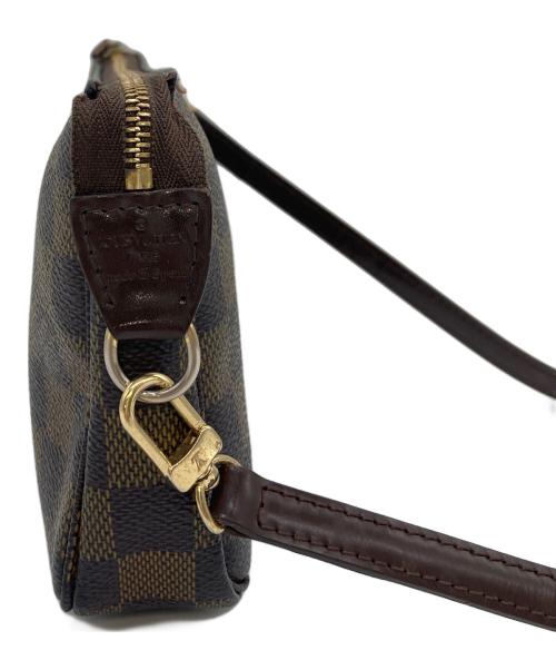 LOUIS VUITTON（ルイ ヴィトン）LOUIS VUITTON (ルイ ヴィトン) ダミエ ポシェット・アクセソワール ブラウン サイズ:実寸参照の古着・服飾アイテム