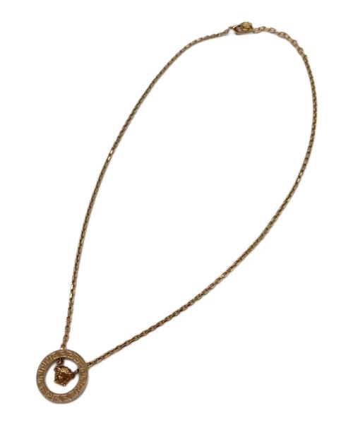 VERSACE（ヴェルサーチェ）VERSACE (ヴェルサーチェ) グレカ メデューサ ゴールド サイズ:実寸参照の古着・服飾アイテム