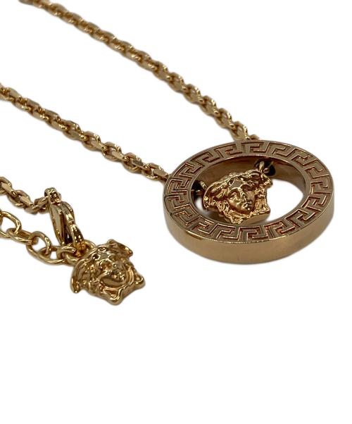 VERSACE（ヴェルサーチェ）VERSACE (ヴェルサーチェ) グレカ メデューサ ゴールド サイズ:実寸参照の古着・服飾アイテム