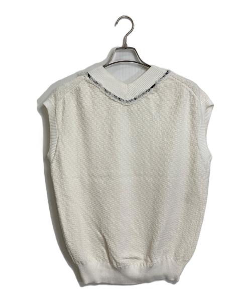 Mystrada（マイストラーダ）Mystrada (マイストラーダ) ツイードニットセットアップ ホワイト サイズ:38の古着・服飾アイテム