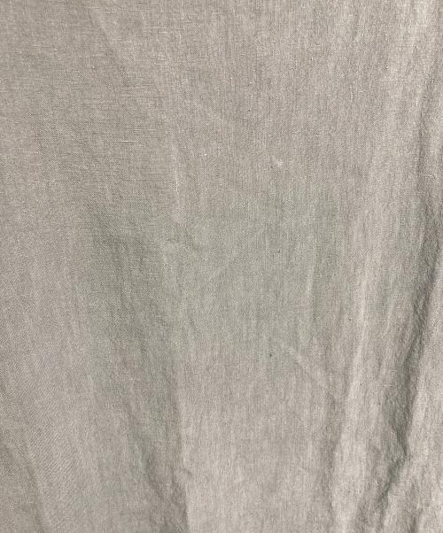 evam eva（エヴァムエヴァ）evam eva (エヴァムエヴァ) リネンワンピース　半袖ワンピース　麻　日本製 グレー サイズ:実寸参照の古着・服飾アイテム