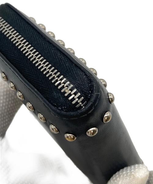 J&M DAVIDSON（ジェイ＆エム デヴィッドソン）J&M DAVIDSON (ジェイ＆エム デヴィッドソン) スタッズコインケース　ミニ財布 ブラック サイズ:実寸参照の古着・服飾アイテム