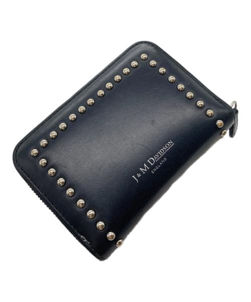 J&M DAVIDSON（ジェイ＆エム デヴィッドソン）J&M DAVIDSON (ジェイ＆エム デヴィッドソン) スタッズコインケース　ミニ財布 ブラック サイズ:実寸参照の古着・服飾アイテム