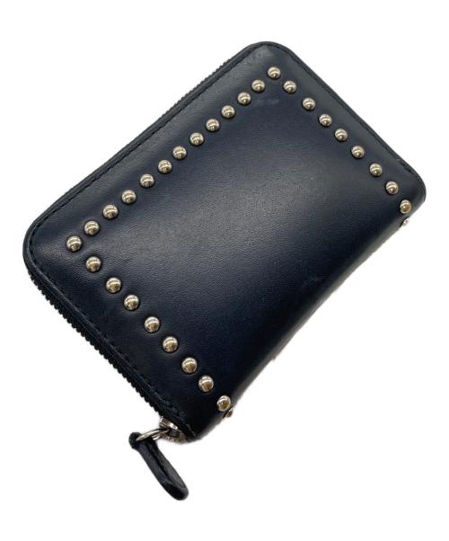 J&M DAVIDSON（ジェイ＆エム デヴィッドソン）J&M DAVIDSON (ジェイ＆エム デヴィッドソン) スタッズコインケース　ミニ財布 ブラック サイズ:実寸参照の古着・服飾アイテム